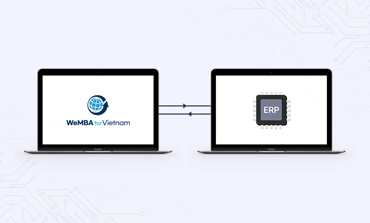 Connection with ERP and accounting software available